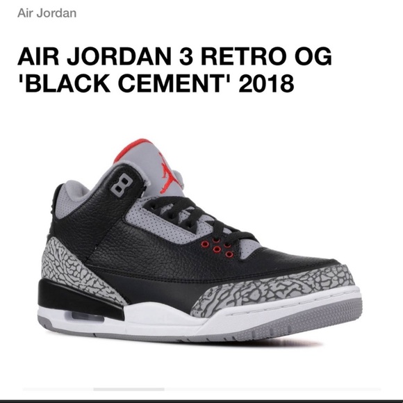 cement jordan 3s